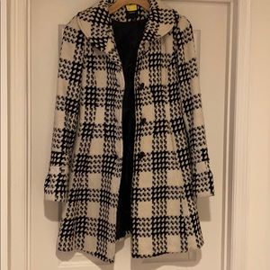 Express Black & White Peacoat